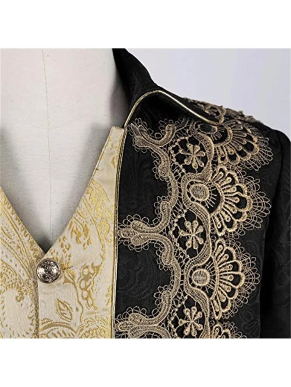 Men's Medieval Steampunk Jacket Victorian Literature Retro Gothic Tuxedo